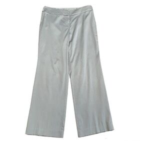 LAURA Petites light gray satin effect trouser dress pants Sz 8